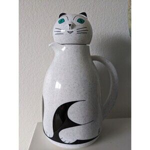 NEW Helios Thermos Flask White Cat 1 L Carafe Vacuum Bottle 285 MADE IN GERMANY